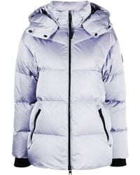 Woolrich - Logo-Patch Hooded Padded Jacket - Lyst
