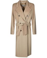 Max Mara - Double-breasted Belted Coat - Lyst