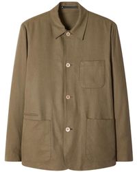 Paul Smith - Khaki Lyocell-Twill Work Jacket - Lyst