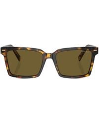 Miu Miu - Tortoiseshell-Effect Square-Frame Sunglasses - Lyst