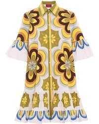 La DoubleJ - Floral-print Cotton Dress - Lyst