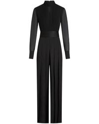 KARL LAGERFELD - Pleated Jumpsuit - Lyst