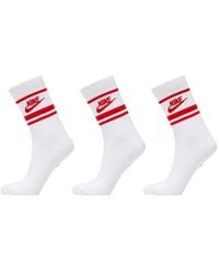 Nike - Sportwear Everyday Essential Crew Socks (Pack Of Three) - Lyst