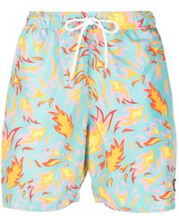 YES I AM - Bañador con llamas estampadas y cordones - Lyst