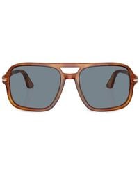 Persol - Tortoiseshell-effect Pilot-frame Sunglasses - Lyst