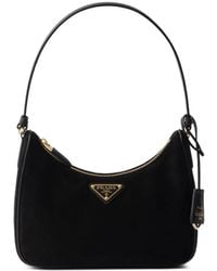 Prada - Re-Edition 2005 Suede Mini Bag - Lyst