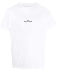 Maison Margiela - Logo-Embroidery Crew-Neck T-Shirt - Lyst