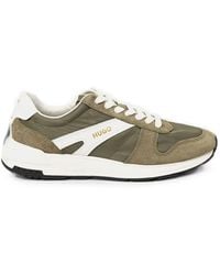 HUGO - Baskets Go3_Nymf Avec Finitions En Daim Et Logo - Lyst