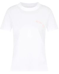 ARMANI EXCHANGE - Embroidered Crew-Neck T-Shirt - Lyst