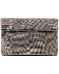 Twentyfourhaitch - Dunham Pewter Maxi Clutch Bag - Lyst