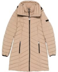 DKNY - Quilted Hooded Parka - Lyst