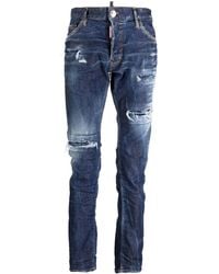 DSquared² - Distressed-Finish Denim Jeans - Lyst