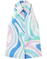 PUCCI - Camisa sin mangas con estampado Marmo - Lyst