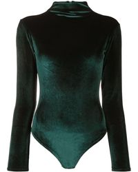 Atu Body Couture - Mock-Neck Velvet Bodysuit - Lyst