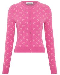 Marine Serre - Cardigan aus Moon-Jacquard - Lyst