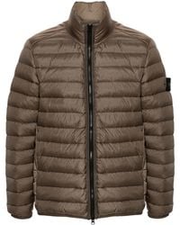 Stone Island - Plumífero con distintivo Compass - Lyst