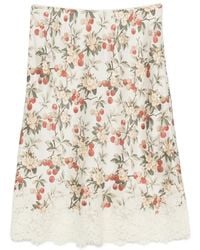 Doen - Elowette Lace-Trim Mini Skirt - Lyst