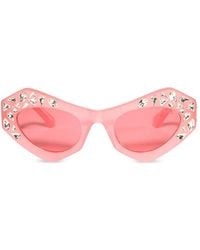 PUCCI - Crystal-Embellished Cat-Eye Sunglasses - Lyst