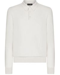 Dolce & Gabbana - ロングスリーブ ポロシャツ - Lyst
