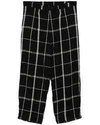 Limi Feu - Check-Pattern Trousers - Lyst