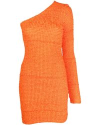 Nanushka - Robe Courte Cintrée À Design À Une Manche - Lyst