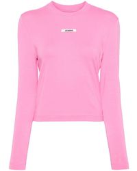 Jacquemus - Pink Les Classiques 'le T-shirt Gros Grain Manches Longues' Long Sleeve T-shirt - Lyst