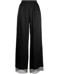 Burberry - Elasticated-Waistband Silk Trousers - Lyst