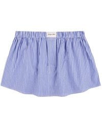 Sporty & Rich - Signature Logo Poplin Mini Skirt - Lyst