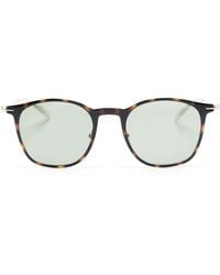 Montblanc - Logo-Plaque Square-Frame Sunglasses - Lyst
