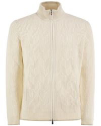 Fedeli - Cable-Knit Cashmere Cardigan - Lyst