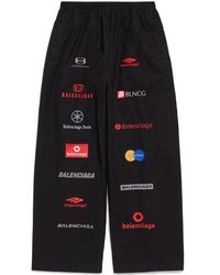 Balenciaga - All-over Logo Track Pants - Lyst
