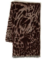 Twinset - Animal-Print Woven Scarf - Lyst
