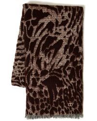 Twinset - Animal-Print Woven Scarf - Lyst