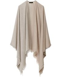 Fabiana Filippi - Mantella Con Orlo Sfrangiato - Lyst