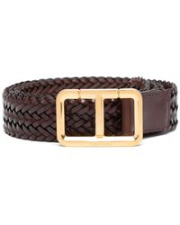 Tom Ford - Logo Woven Leather Belt - Lyst