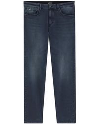 BOSS - Vaqueros Rectos De Mezcla De Algodón Stretch - Lyst