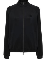 Moncler - Logo-Patch Zip-Up Sweatshirt - Lyst