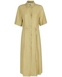 Tela - Vestido Midi Con Detalle De Cinturón - Lyst