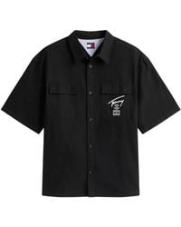Tommy Hilfiger - Chemise À Logo Imprimé Et À Poche À Rabat - Lyst