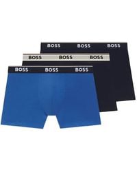 BOSS - Three-Pack Of Logo-Waistband Boxer Briefs - Lyst