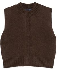 Soeur - Ribbed-Knit Sleeveless Sweater - Lyst