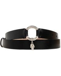 McQueen - Skull-Charm Buckle Belt - Lyst