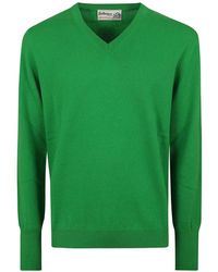 Ballantyne - V-Neck Cashmere Sweater - Lyst