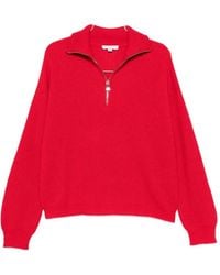 Malo - Ribbed-Knit Half-Zip Sweater - Lyst