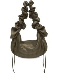 OperaSPORT - Shirley Checked Silk Tote Bag - Lyst