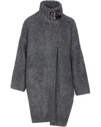 Liu Jo - Oversized Jas Met Hoge Hals - Lyst