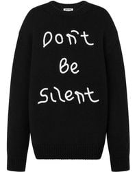 Moschino Embroidered Spongebob Sweater in Black | Lyst