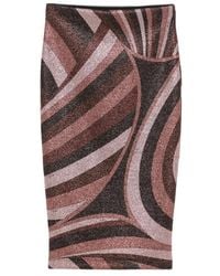 PUCCI - Iride-Print Lurex Jersey Skirt - Lyst