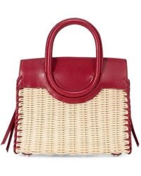 STAUD - Cabas Maude Mini En Osier - Lyst