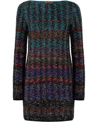 Missoni - Mini-Jurk Verfraaid Met Pailletten - Lyst